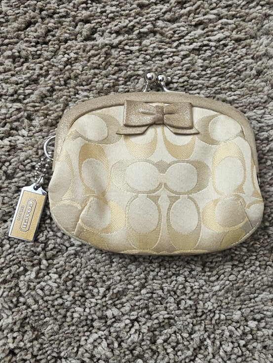 Coach Handbags - Coach Signature Bow Coin Purse